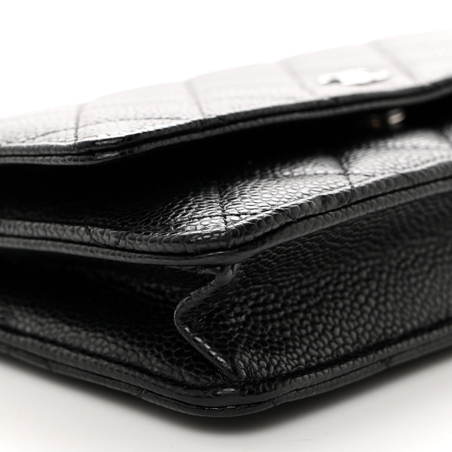 Chanel Caviar Quilted Wallet On Chain WOC Black 10 of 11