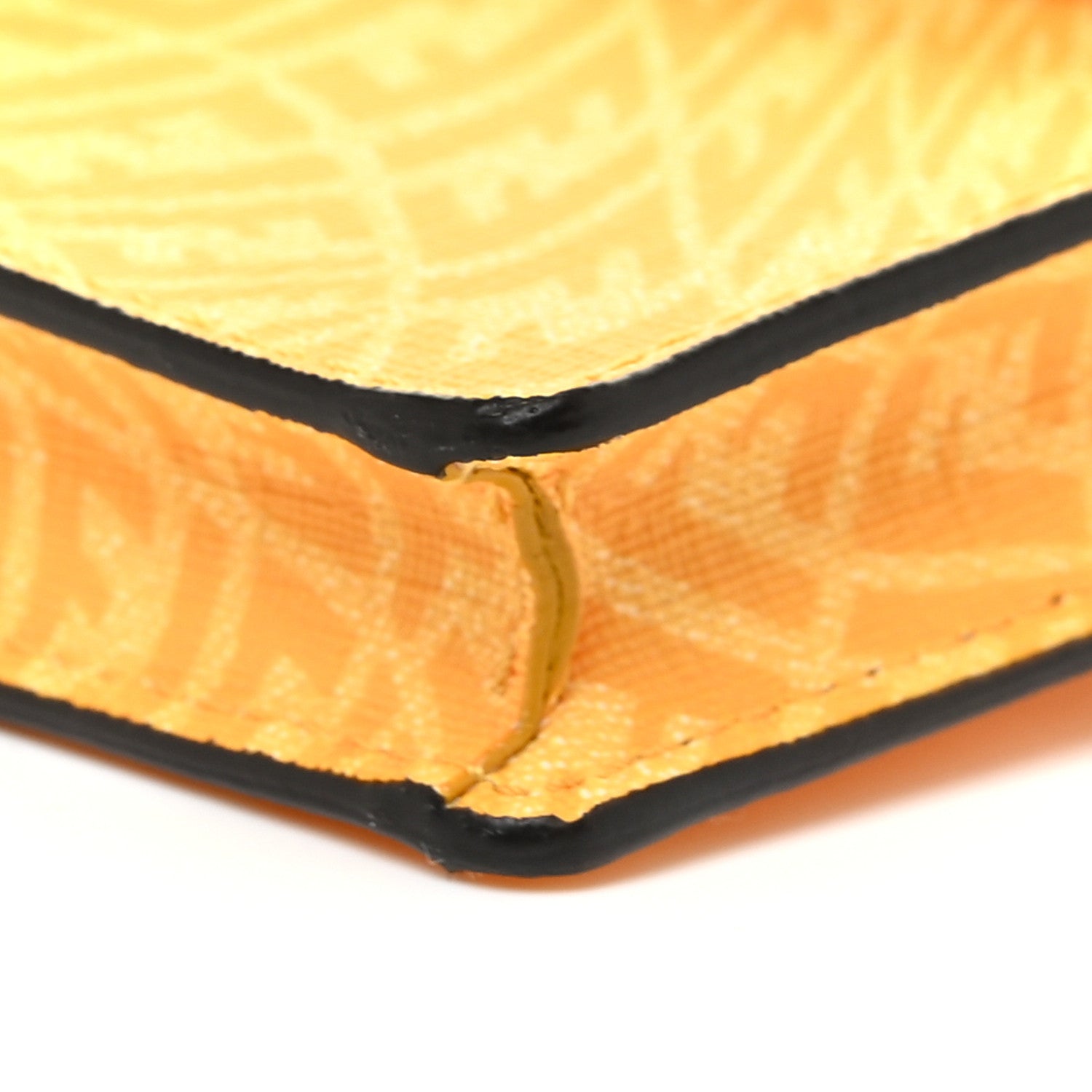Fendi X SARAH COLEMAN Glazed Fabric Enamel Small FF Vertigo Baguette Belt Pouch Mimosa 10 of 14