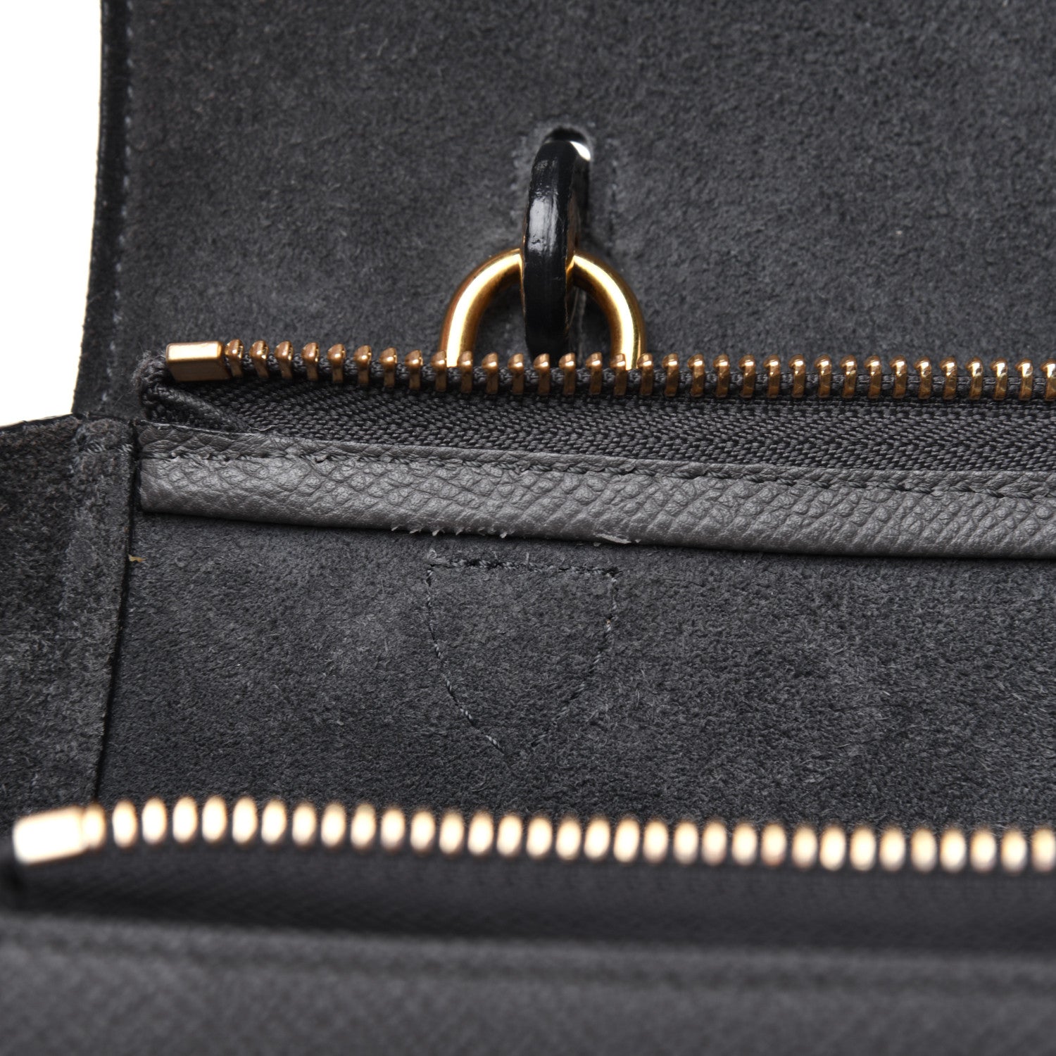 Celine Grained Calfskin Mini Belt Bag Grey 14 of 28