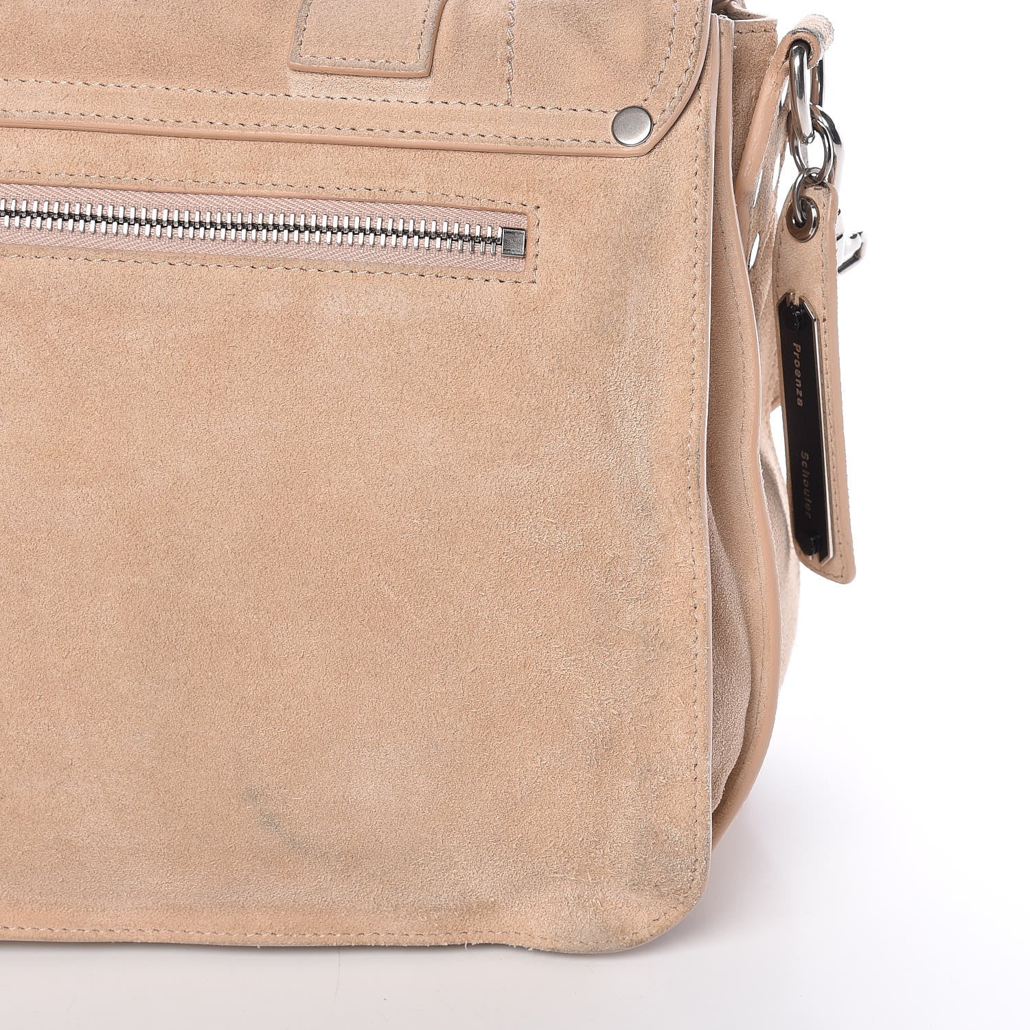 Proenza Schouler Suede Medium PS1 Satchel Stone 12 of 17