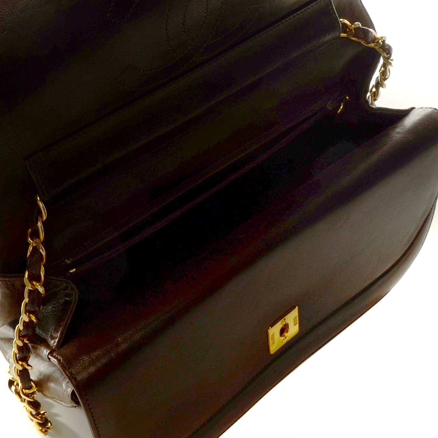 Chanel Lambskin Small Double Flap Brown 5 of 8