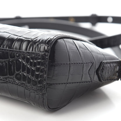 Givenchy Calfskin Crocodile Embossed Nano Antigona Black 7 of 7