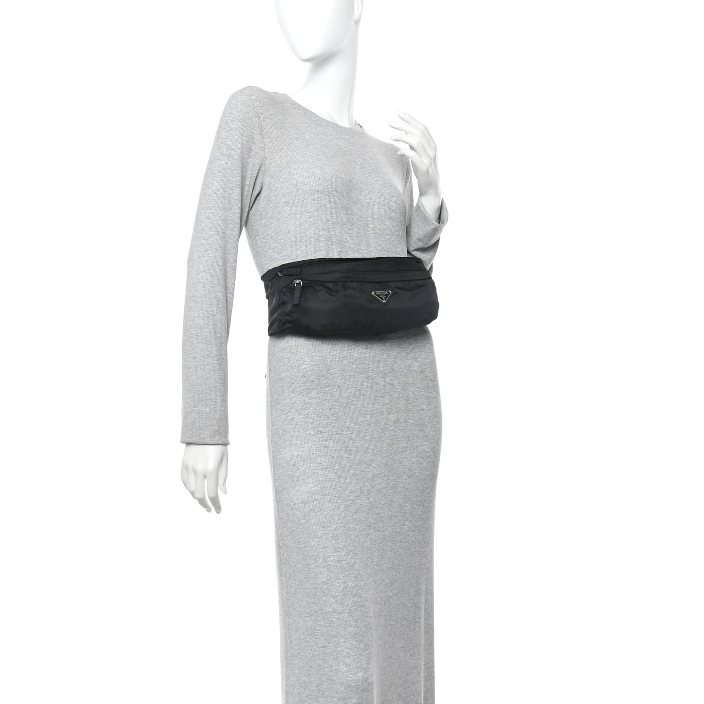 Tessuto Nylon Montagna Belt Bag Black