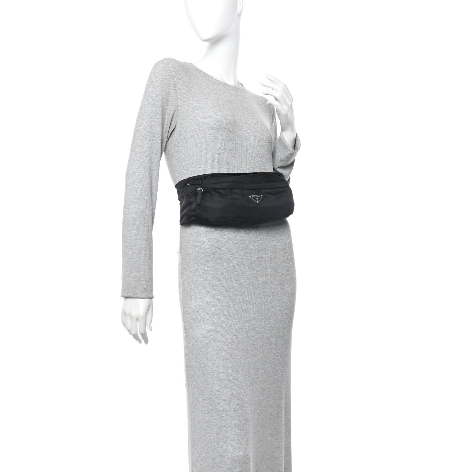 Prada Tessuto Nylon Montagna Belt Bag Black 2 of 11