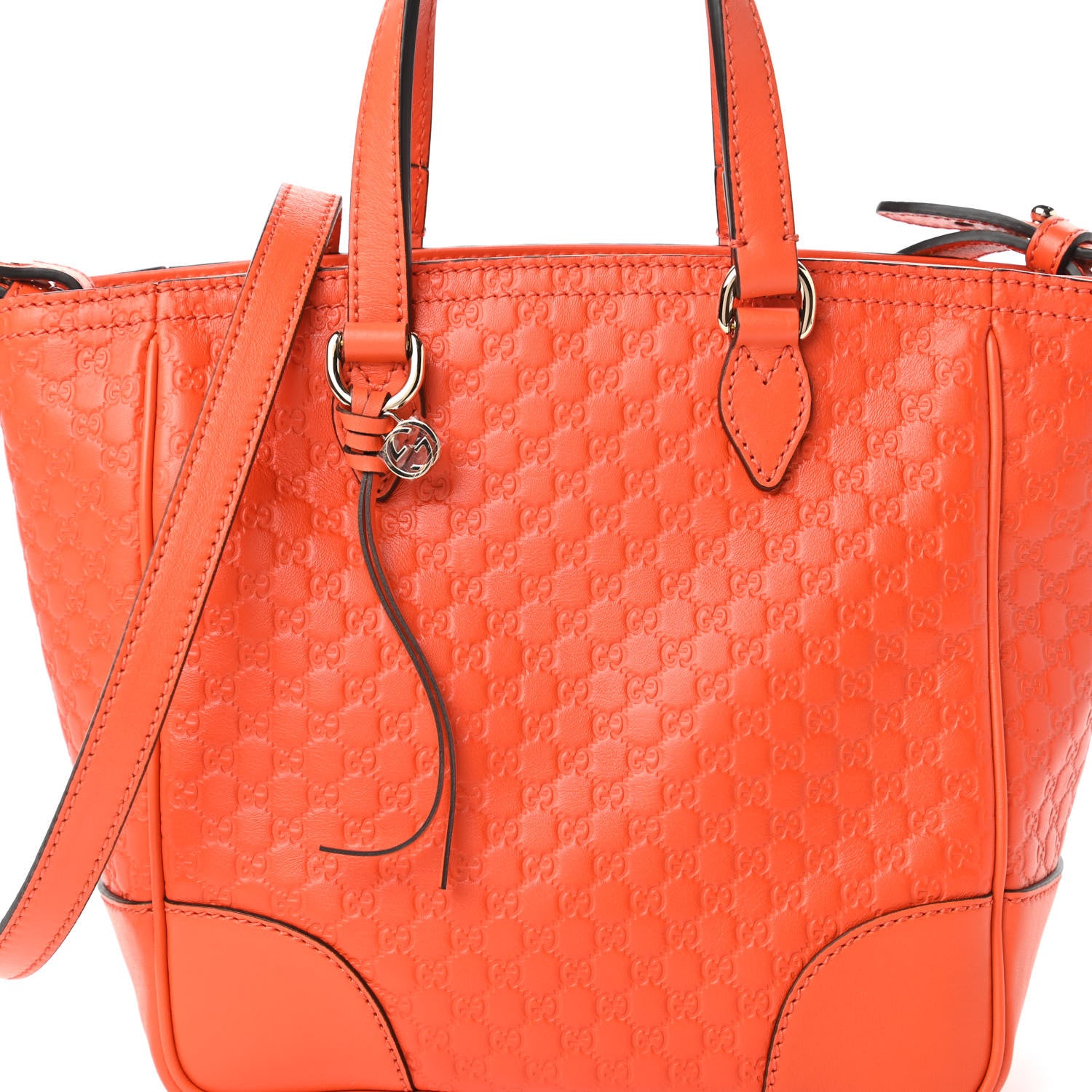Gucci Microguccissima Small Bree Tote Sun Orange 10 of 10