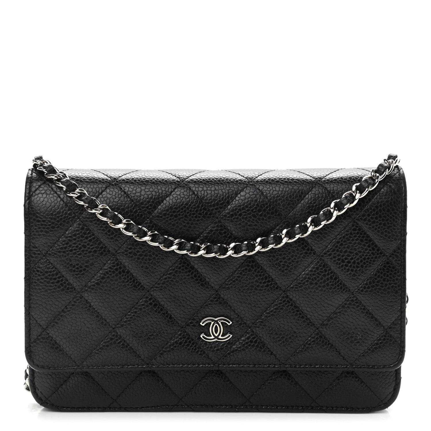 Chanel Caviar Quilted Wallet On Chain WOC Black 1 of 13