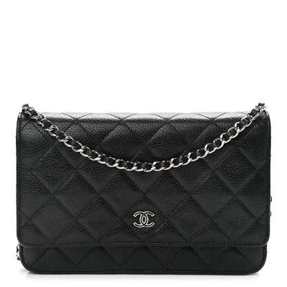 Chanel Caviar Quilted Wallet On Chain WOC Black 1 of 13