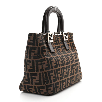 Fendi Zucca Small Holdall Tote Tobacco 3 of 12