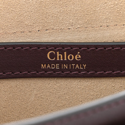 Chloe Calfskin Braided Small Hudson Shoulder Bag Sienna Red 6 of 10