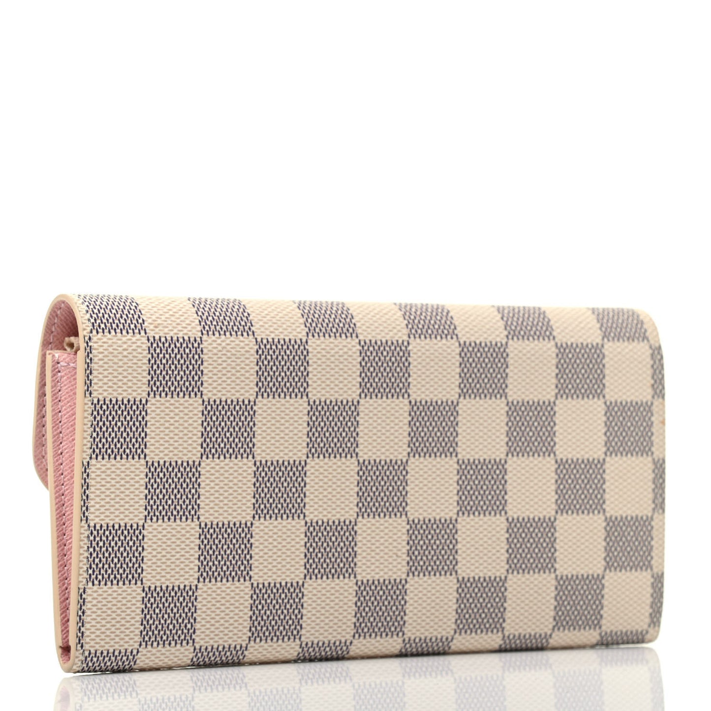 Damier Azur Emilie Wallet Rose Ballerine