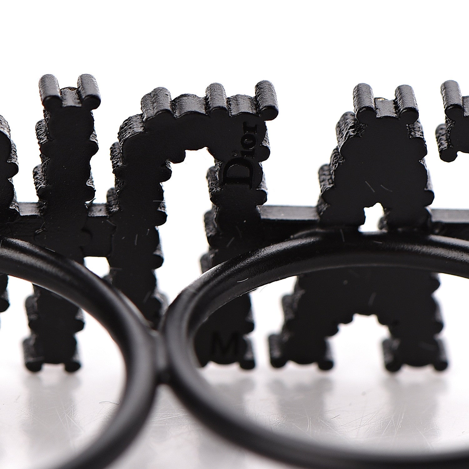 Christian Dior Crystal J'Adior Double Ring M Black 4 of 4