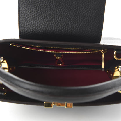 Louis Vuitton Taurillon Capucines BB Black 5 of 9