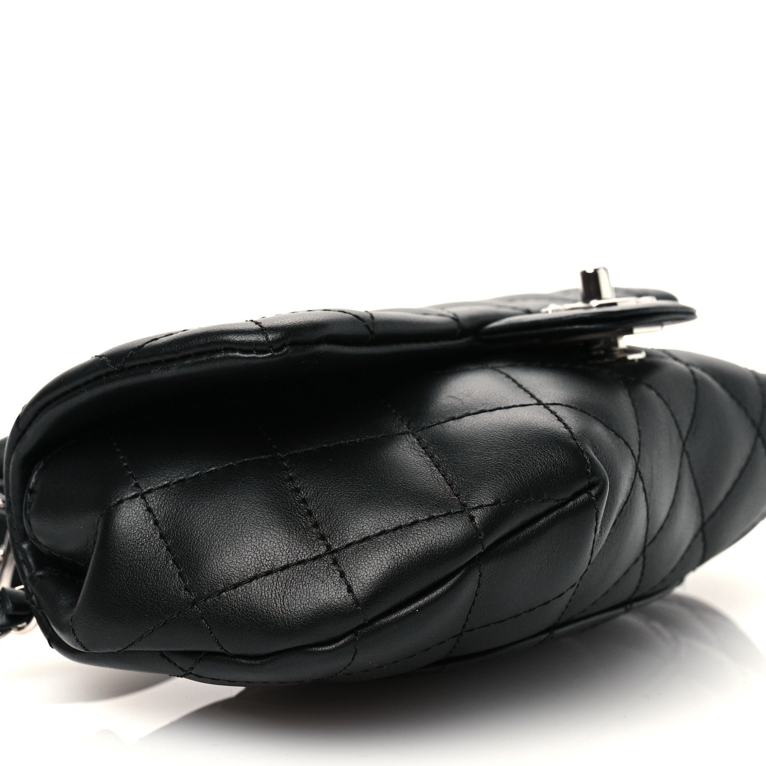 Chanel Calfskin Quilted CC Uniform Flap Belt Bag Black 9 of 10