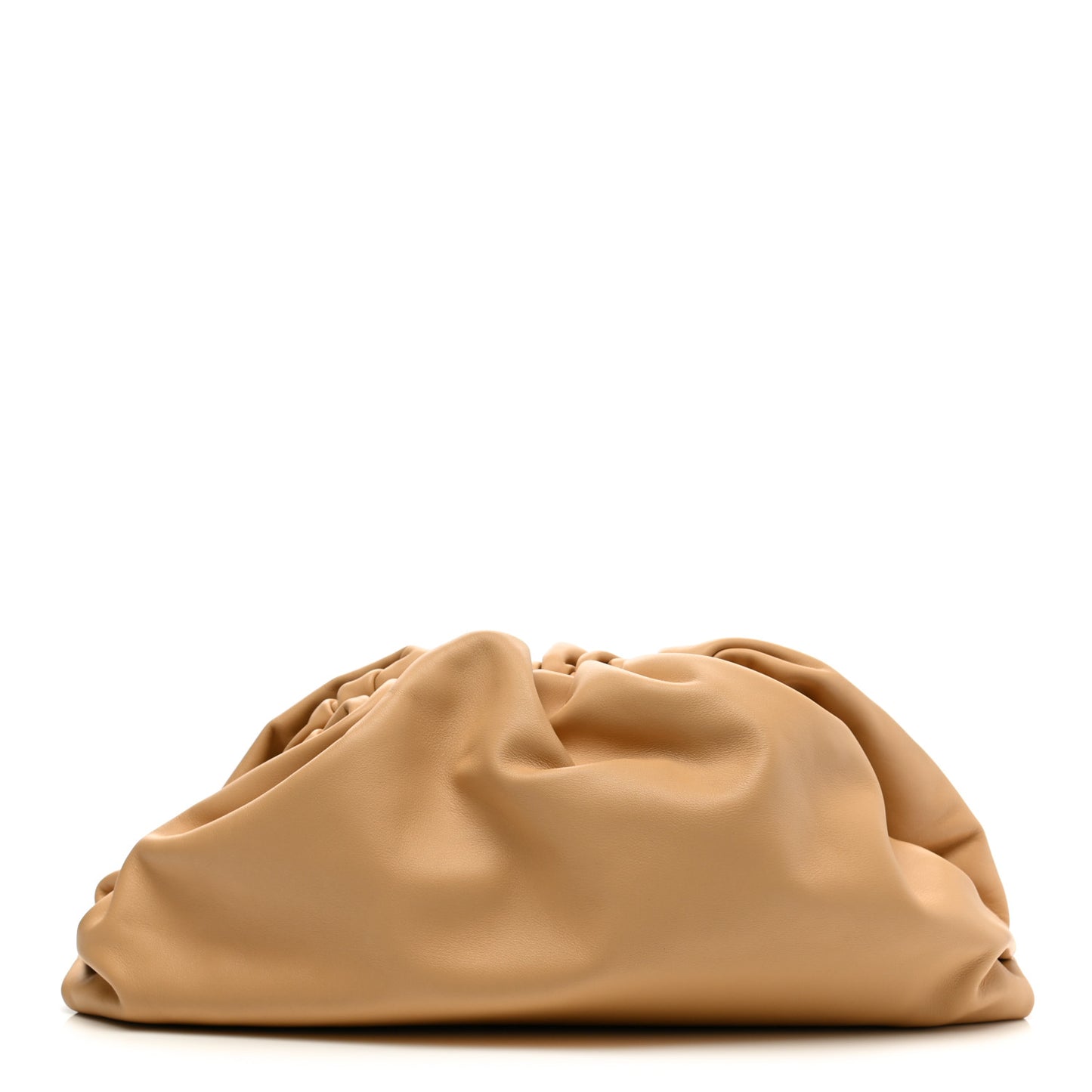 Smooth Butter Calf The Pouch Oversized Clutch Nude