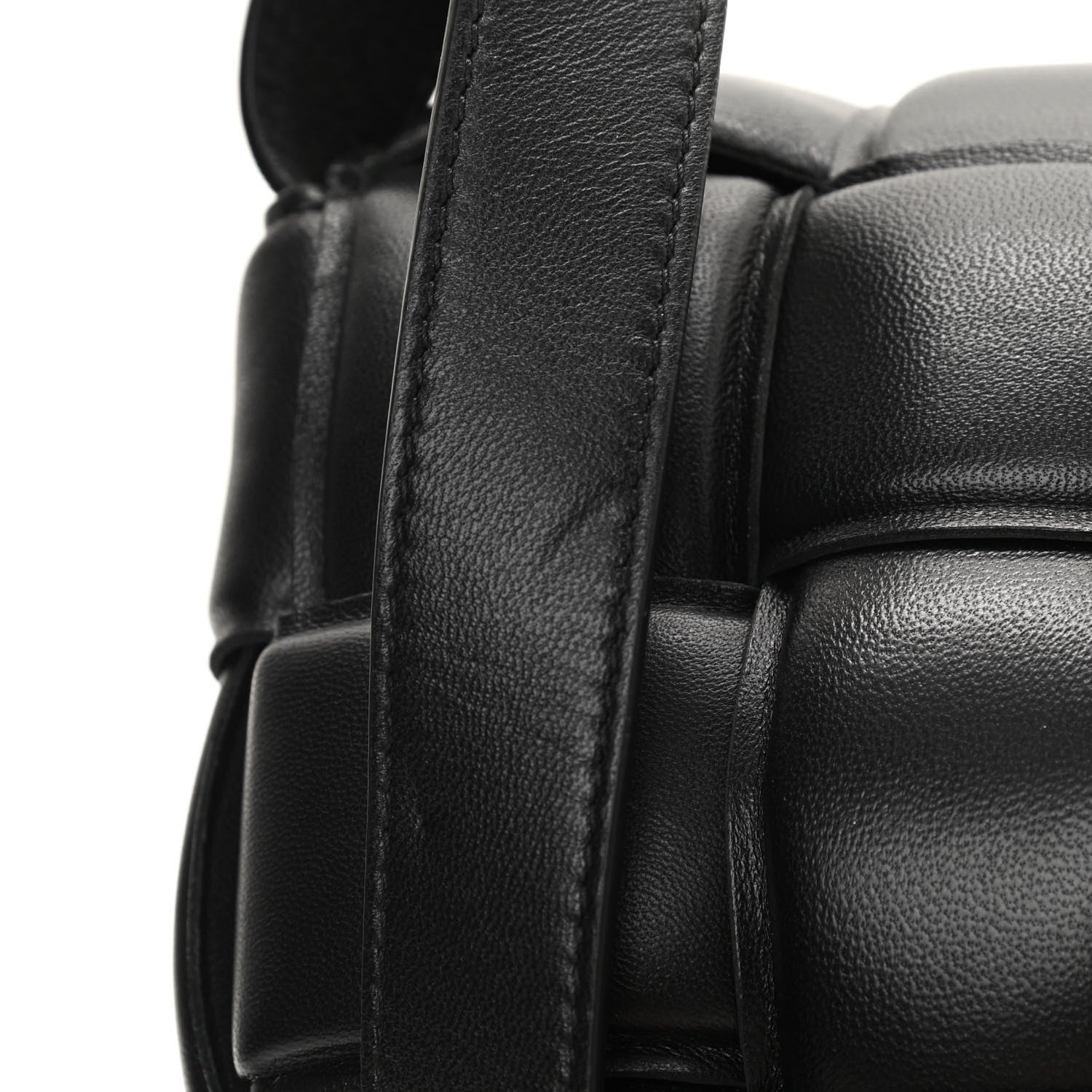 Bottega Veneta Nappa Maxi Intreccio Padded Cassette Crossbody Bag Black 9 of 11