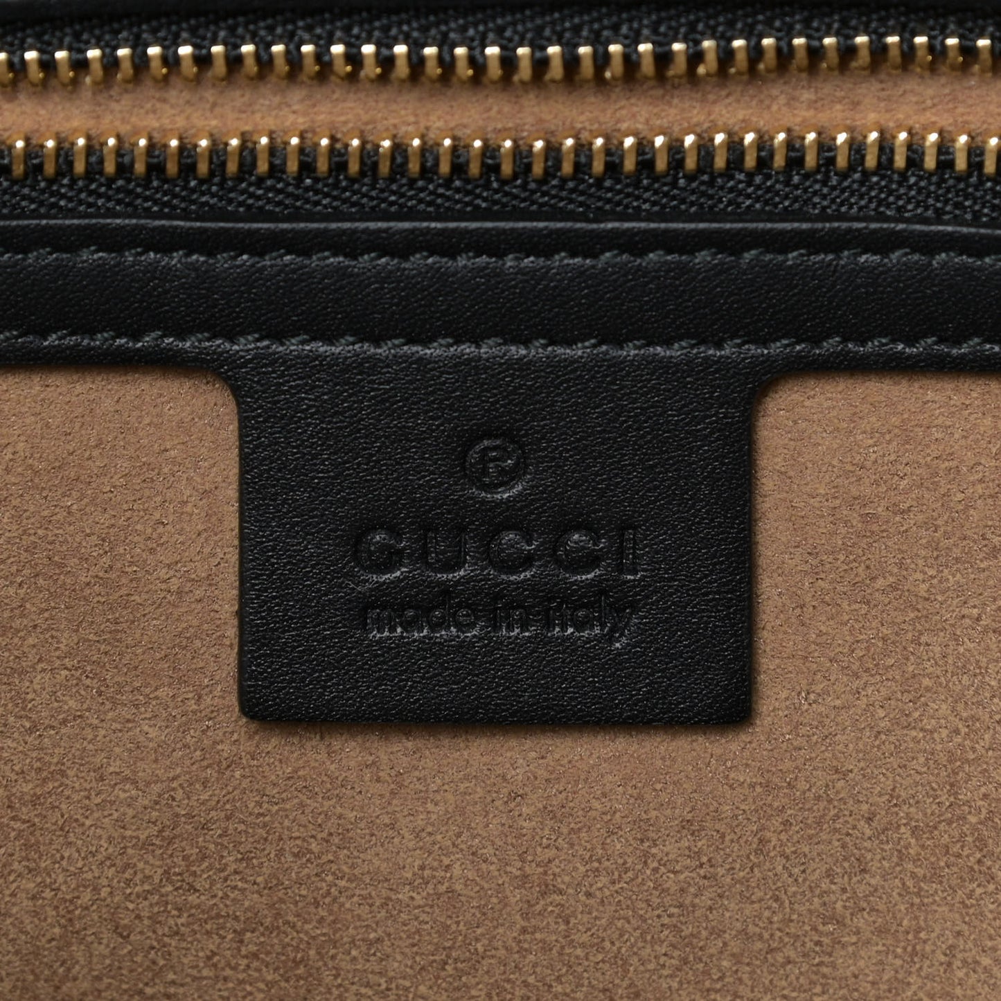 GG Supreme Monogram Medium Padlock Tote Black