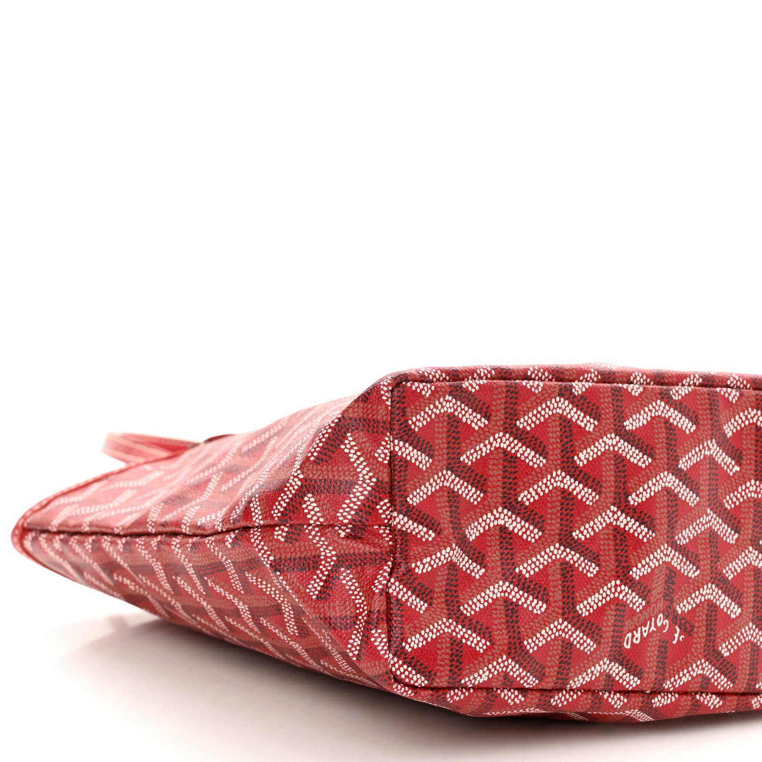 Goyard Goyardine Saint Louis Junior Jr PM Tote Red 7 of 8