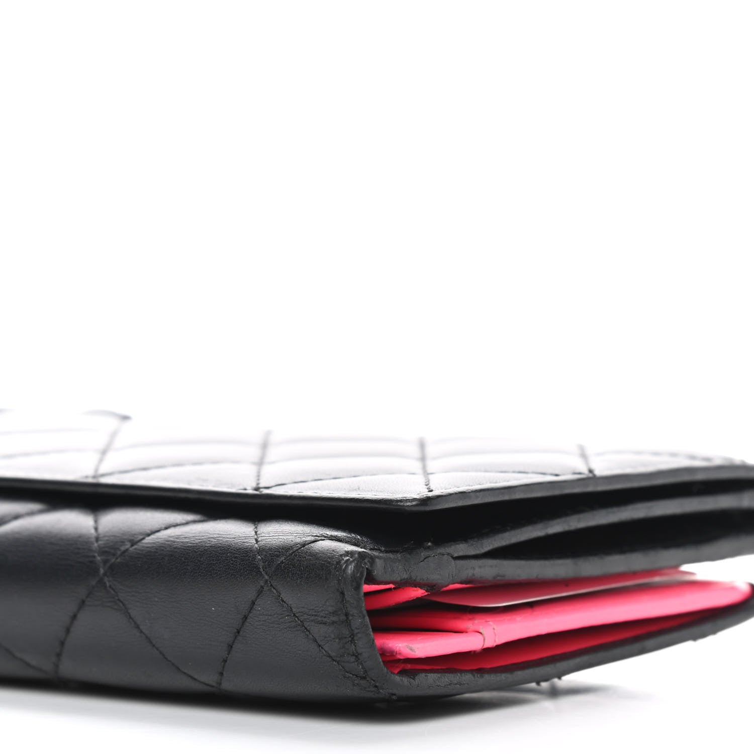 Chanel Calfskin Quilted Cambon Long Double Wallet Black 13 of 13