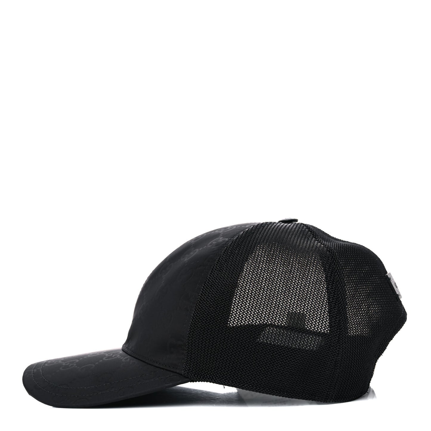 Nylon Monogram Baseball Hat M Black