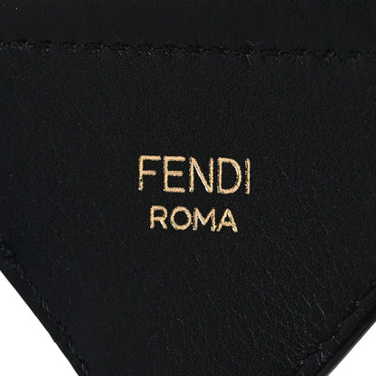 Fendi Jacquard Ribbon Vitello King FF Adjustable Strap You Fango Marrone Black 4 of 5