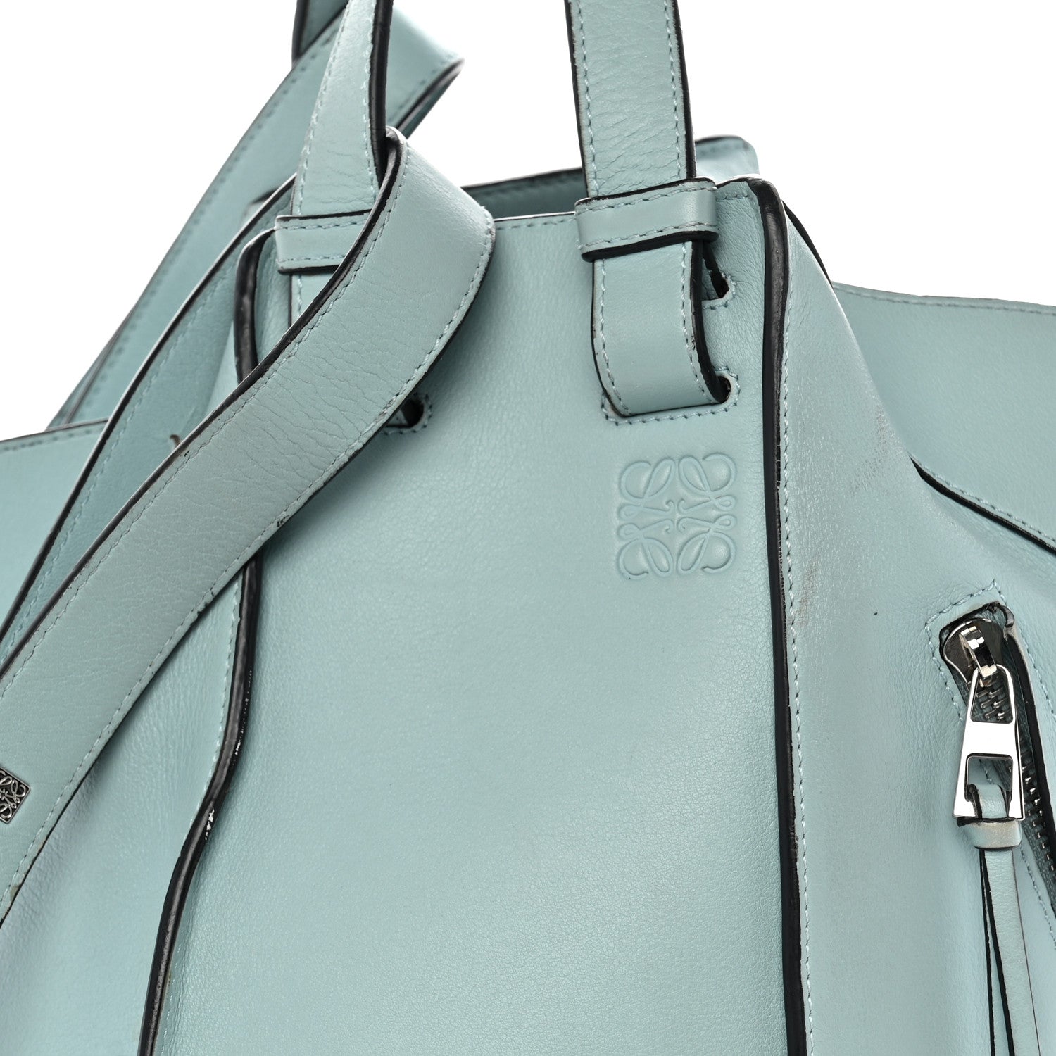 Loewe Calfskin Small Hammock Shoulder Bag Aqua 8 of 14