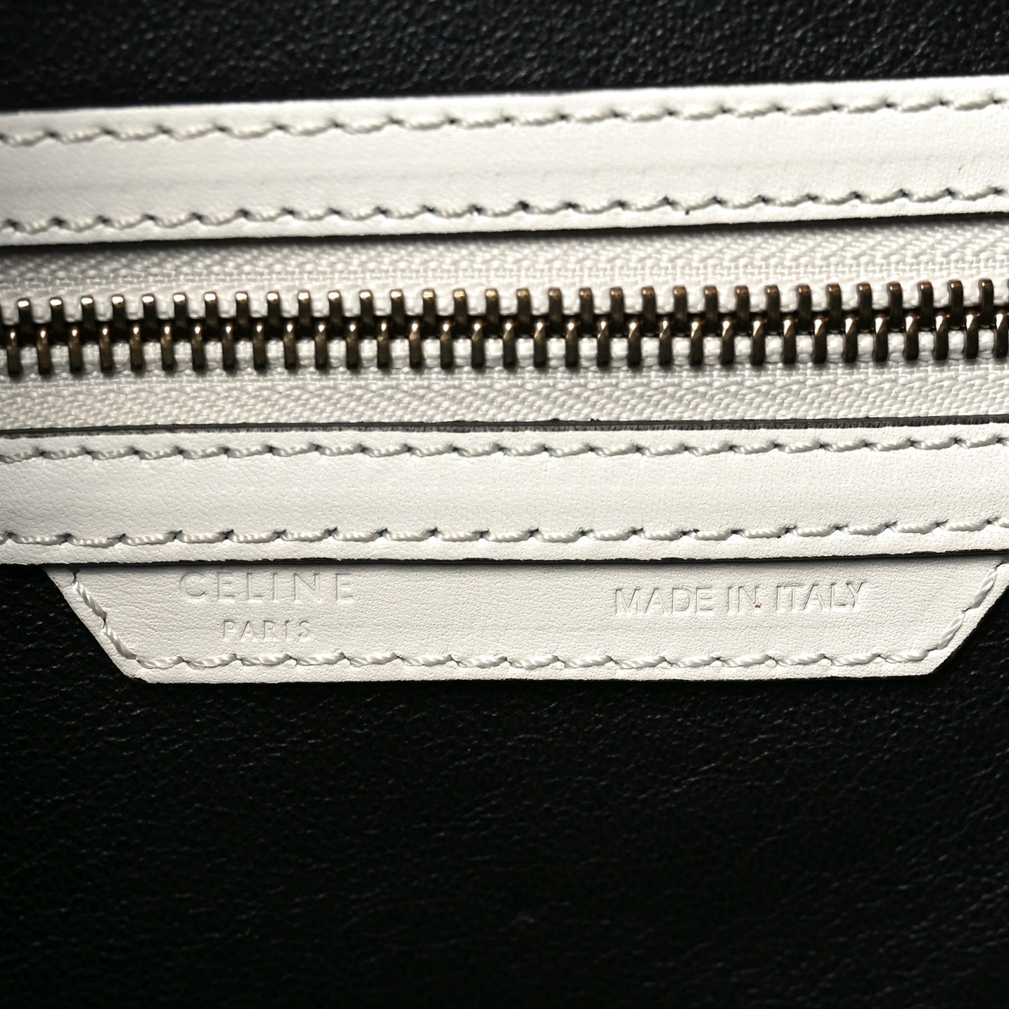 Satin Calfskin Mini Bi-Color Luggage White Black