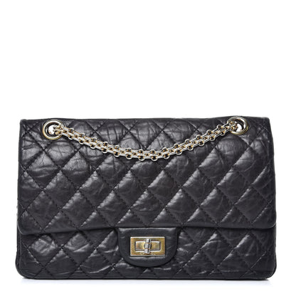 Chanel Aged Calfskin Quilted 2.55 Reissue 225 Flap Black 1 of 12
