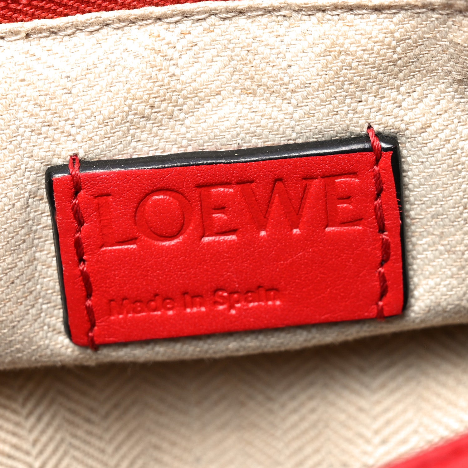 Loewe Calfskin Small Puzzle Bag Scarlet 6 of 9