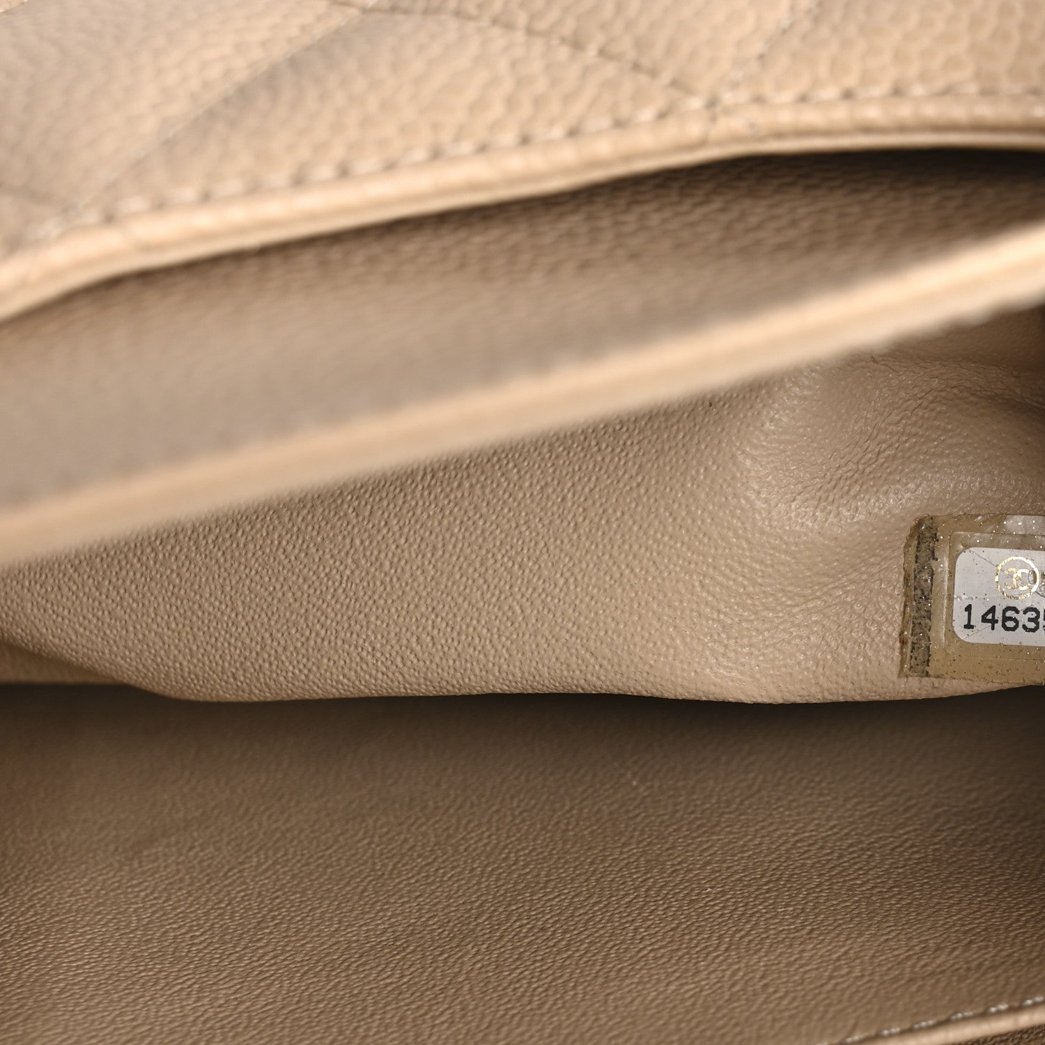 Chanel Caviar Quilted Jumbo Double Flap Beige Clair 7 of 11