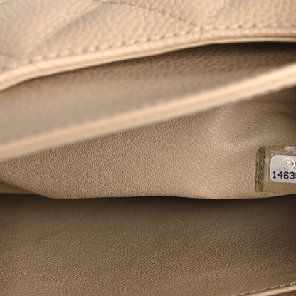 Chanel Caviar Quilted Jumbo Double Flap Beige Clair 7 of 11