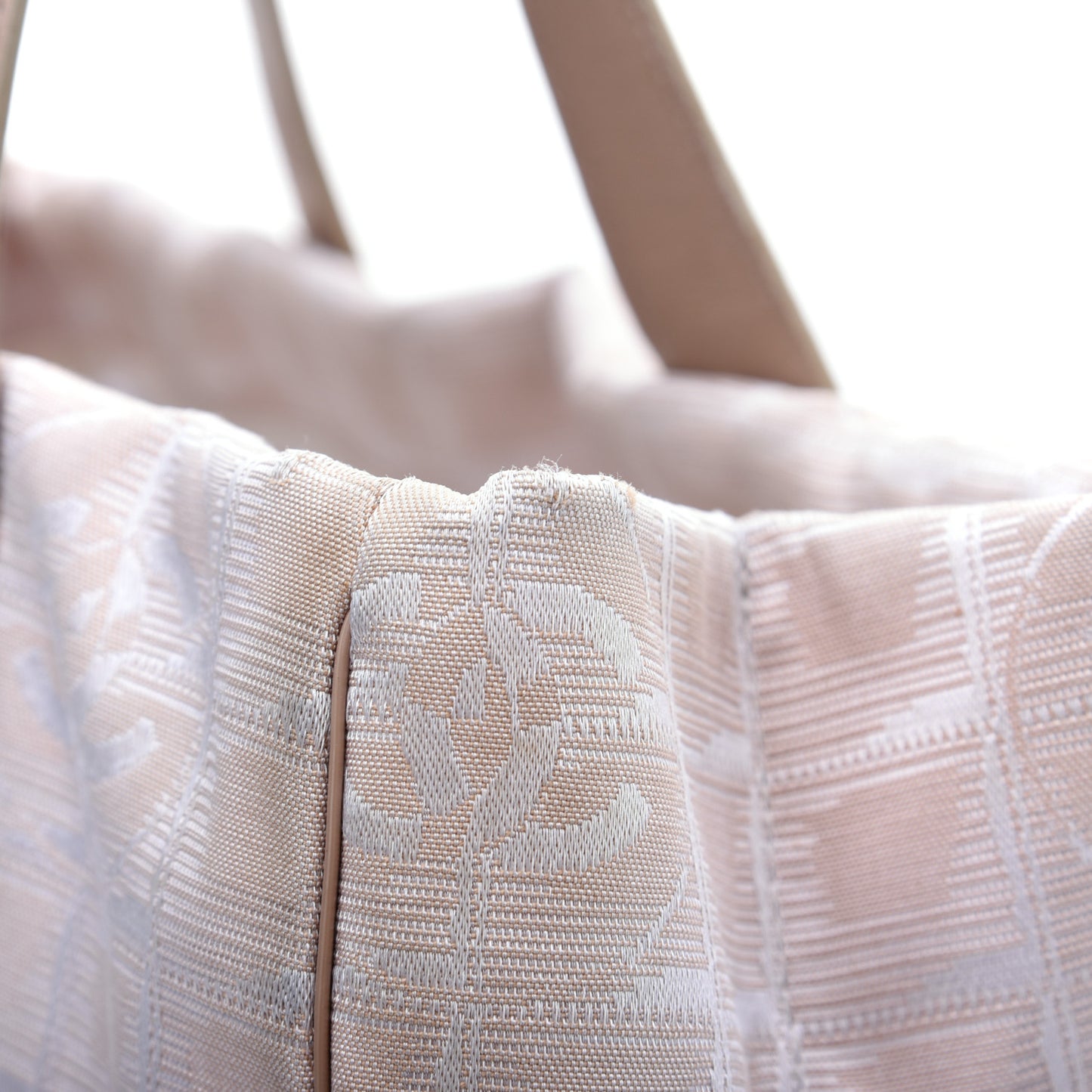 Nylon Medium Travel Tote Beige