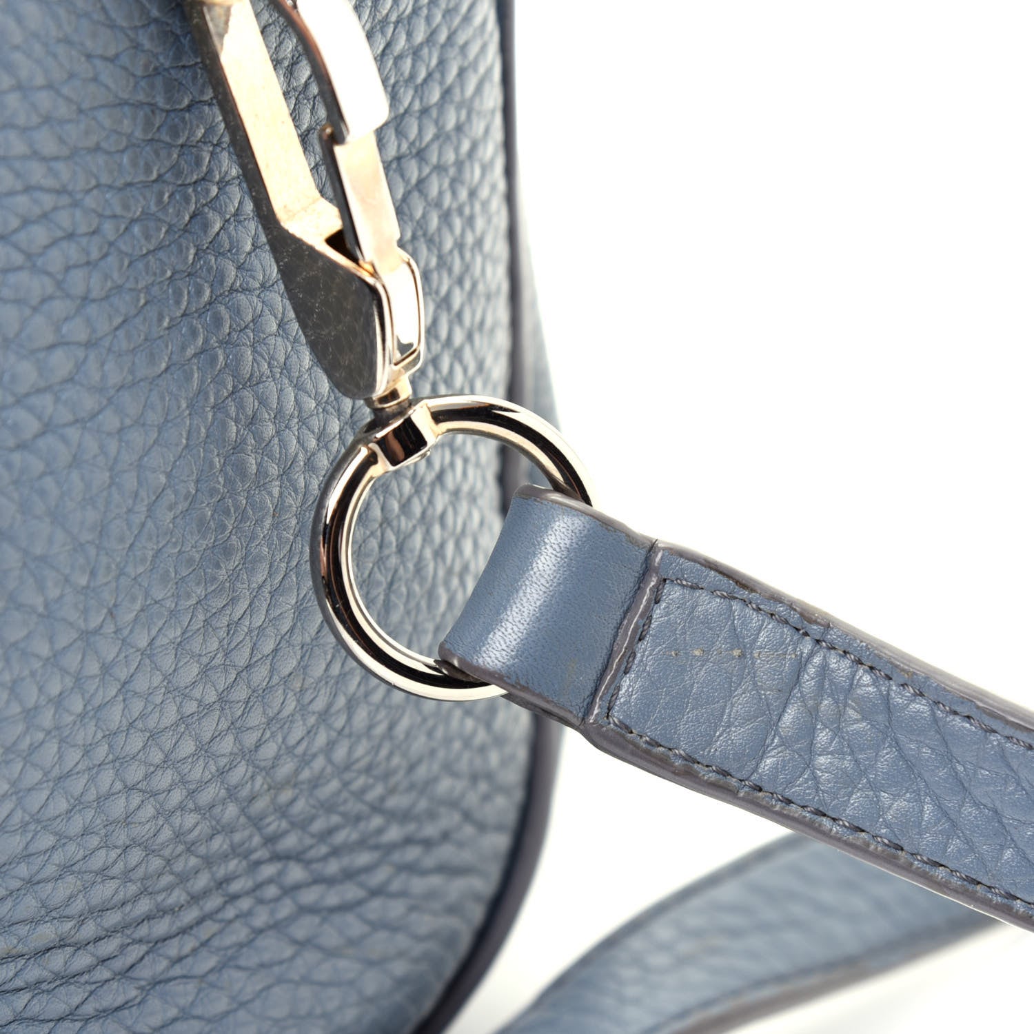 Alexander Wang Pebbled Lambskin Rockie Blue Pale Gold Hardware 22 of 24