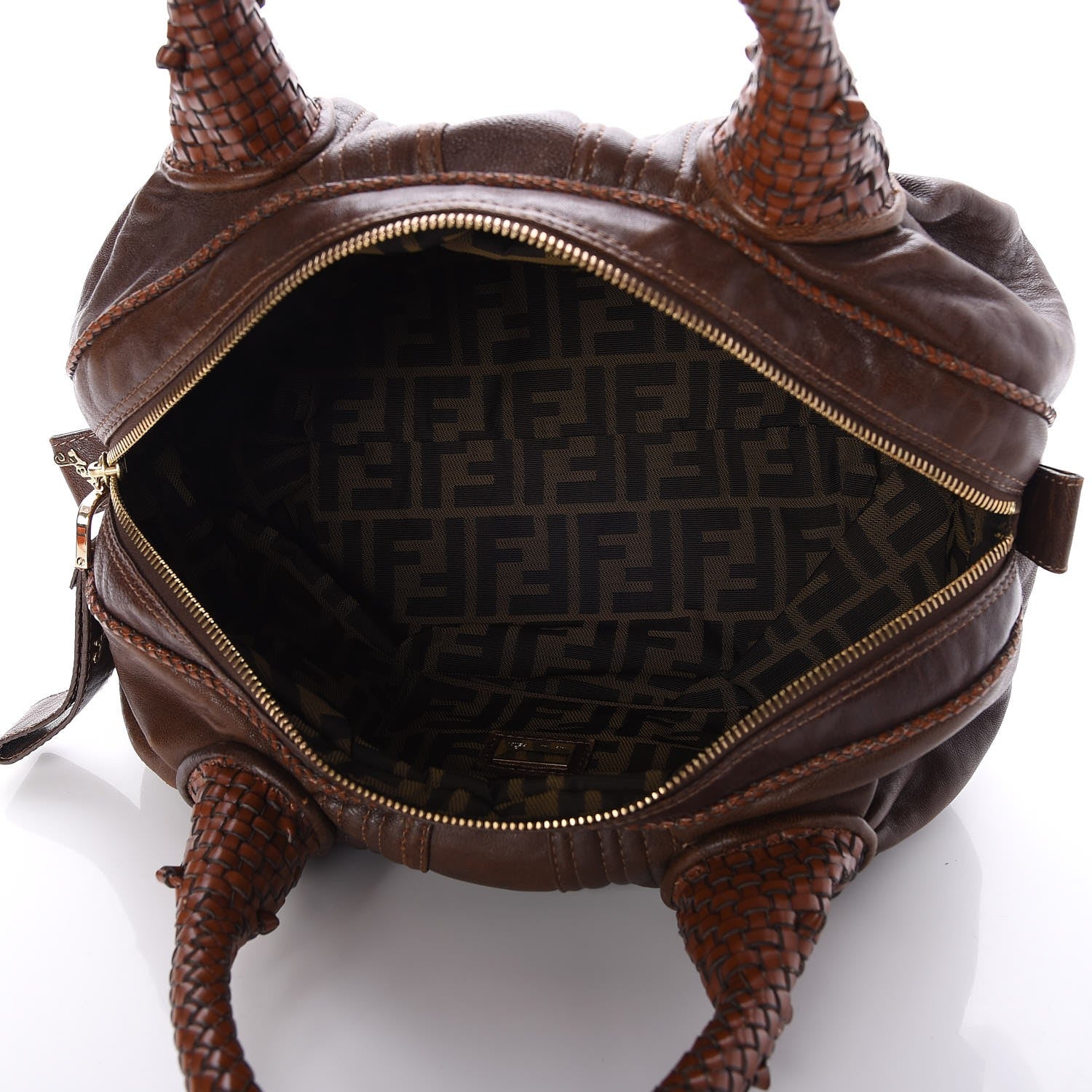 Fendi Nappa Nuvolata Spy Bowler Cognac 5 of 7