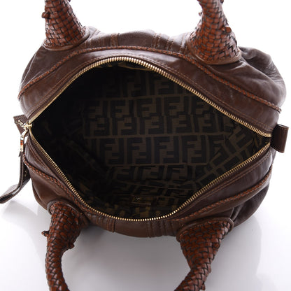 Fendi Nappa Nuvolata Spy Bowler Cognac 5 of 7