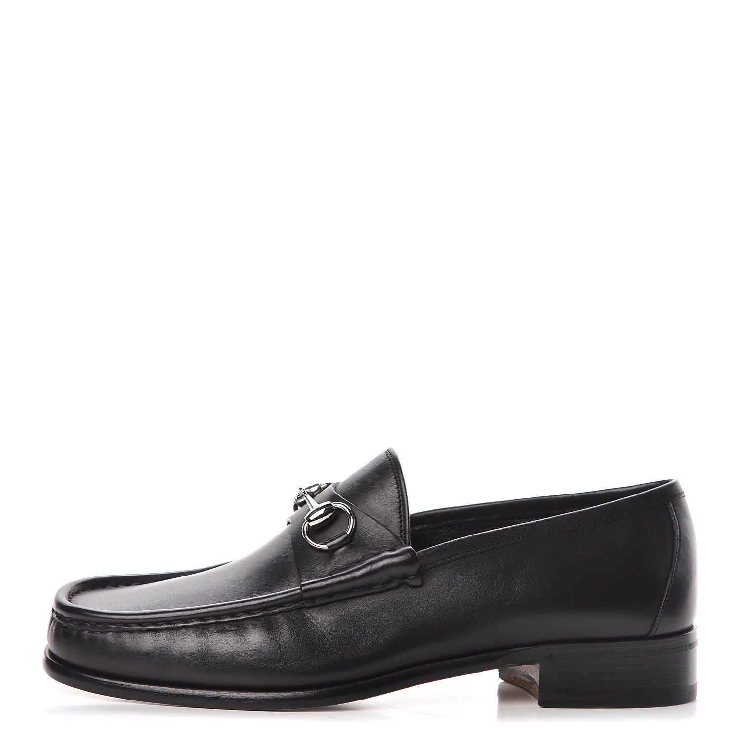 Gucci Calfskin Mens 1953 Horsebit Loafers 8.5 Black 1 of 16