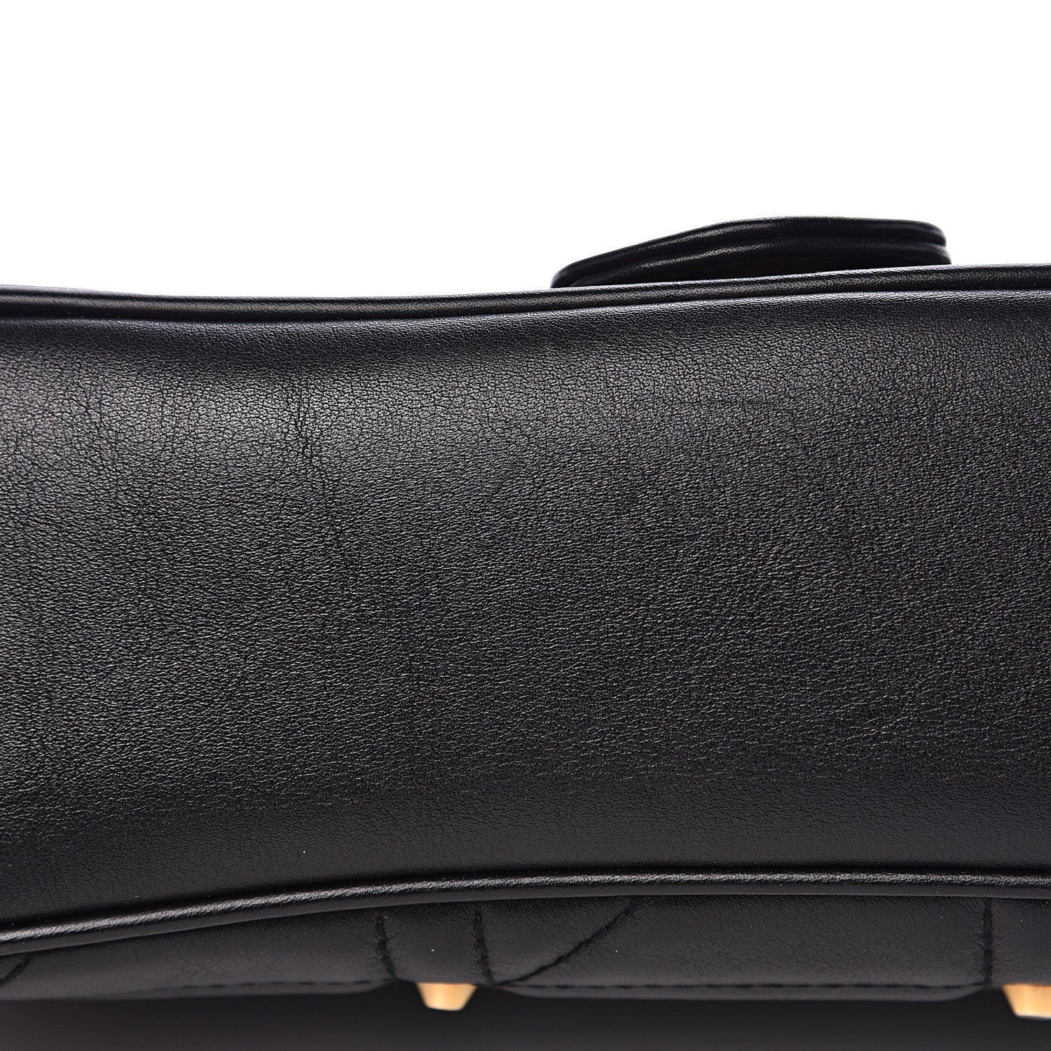 Gucci Calfskin Matelasse Studded Small Pearly GG Marmont Shoulder Bag Black 11 of 12