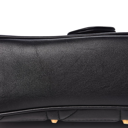 Gucci Calfskin Matelasse Studded Small Pearly GG Marmont Shoulder Bag Black 11 of 12