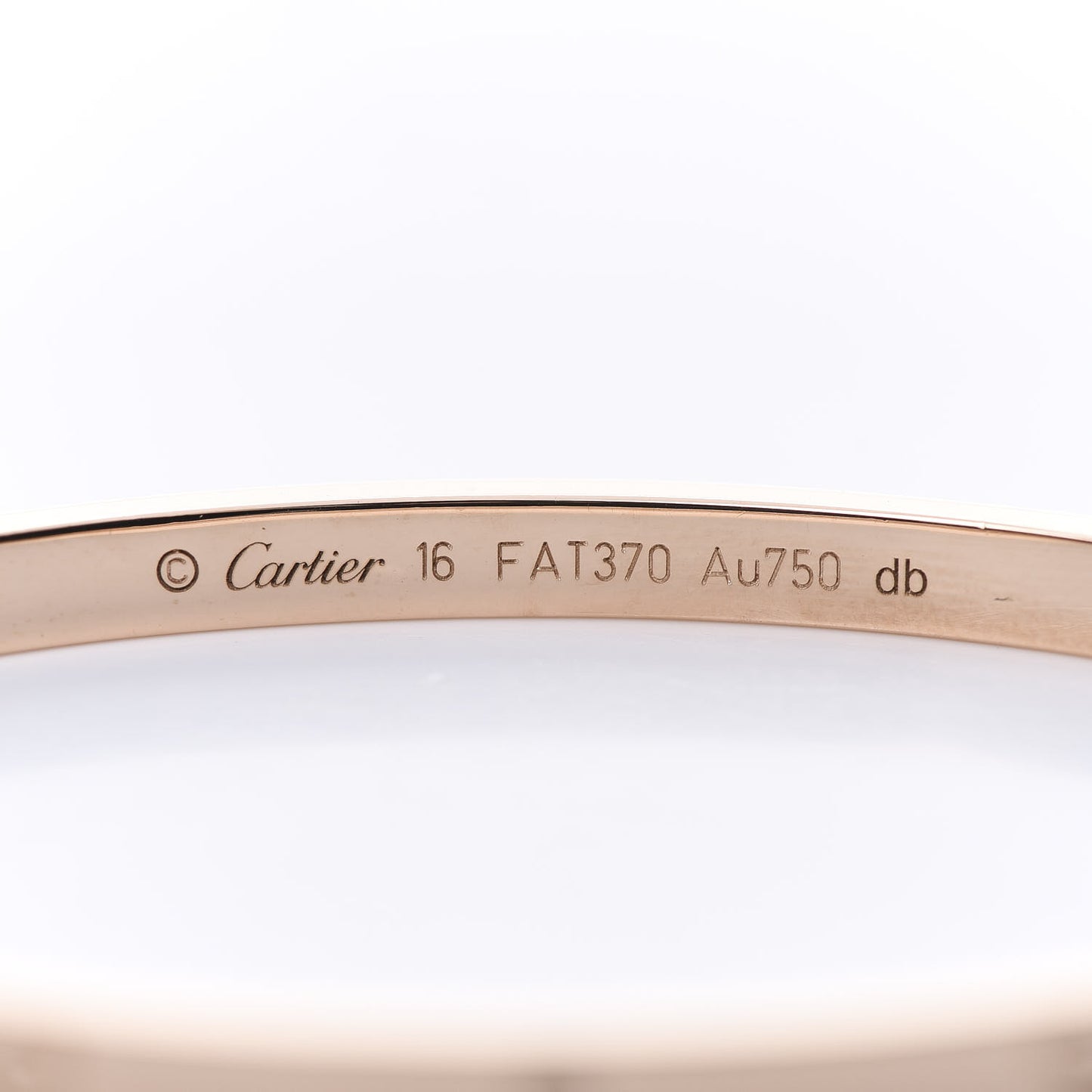 18K Pink Gold Small LOVE Bracelet 16
