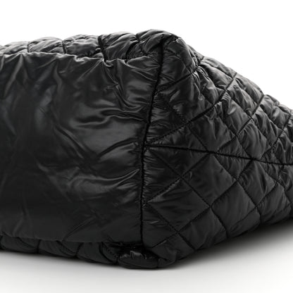 Chanel Nylon Quilted Large Coco Cocoon Tote Black 11 of 11