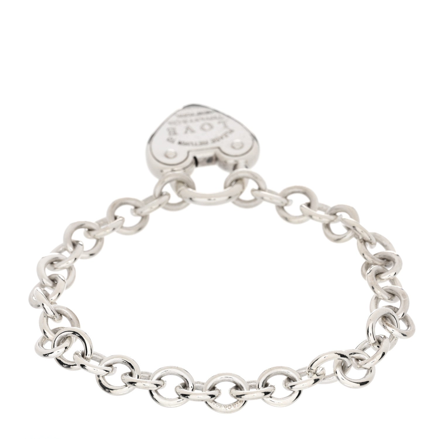 Tiffany Sterling Silver Return to Tiffany Love Lock Bracelet 2 of 3