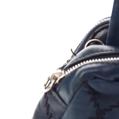 Chanel Lambskin Stitched New Mini Flap Navy 16 of 18