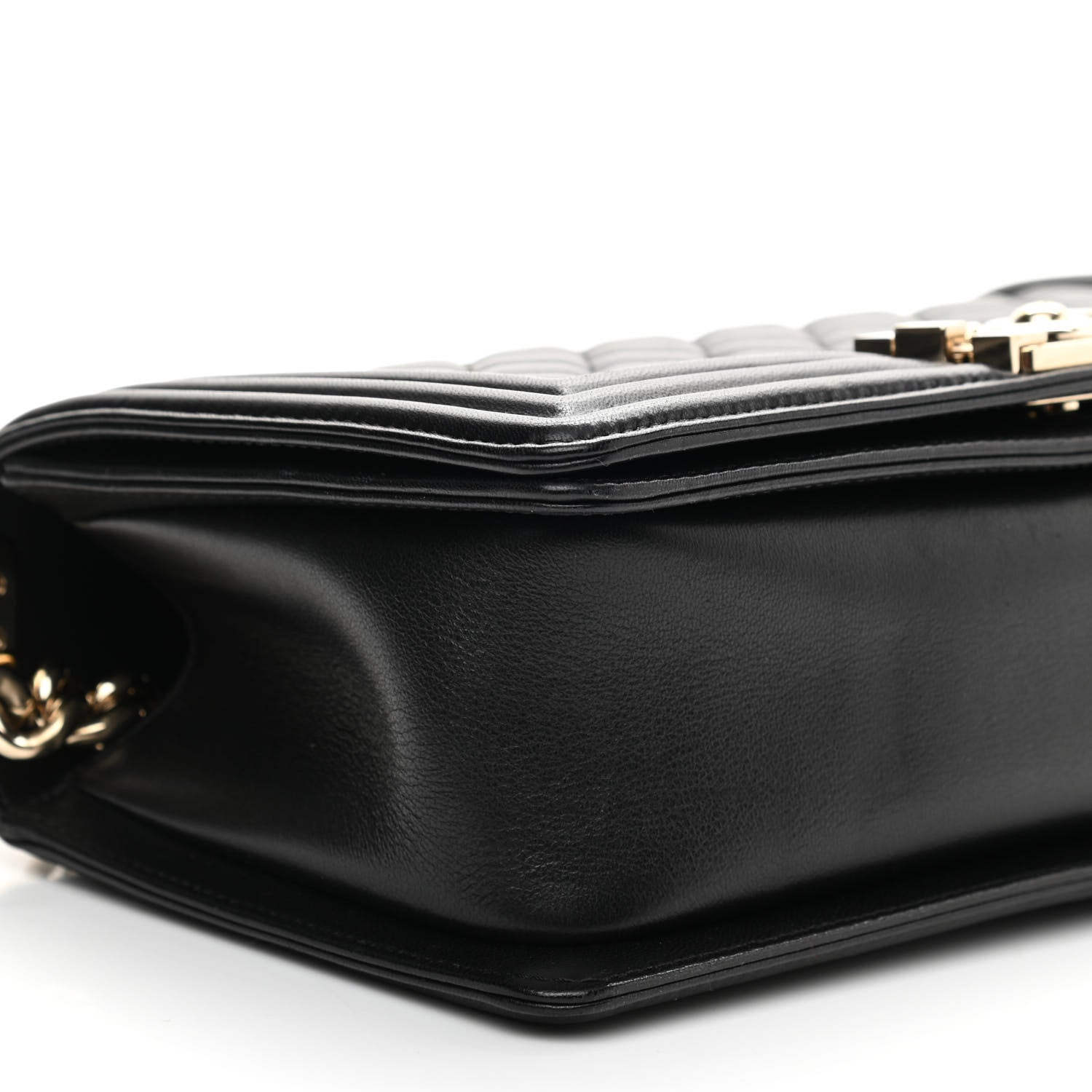 Chanel Lambskin Quilted Medium Boy Flap Black 8 of 9