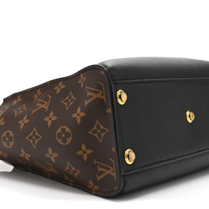 Louis Vuitton Calfskin Monogram On My Side MM Black 8 of 9