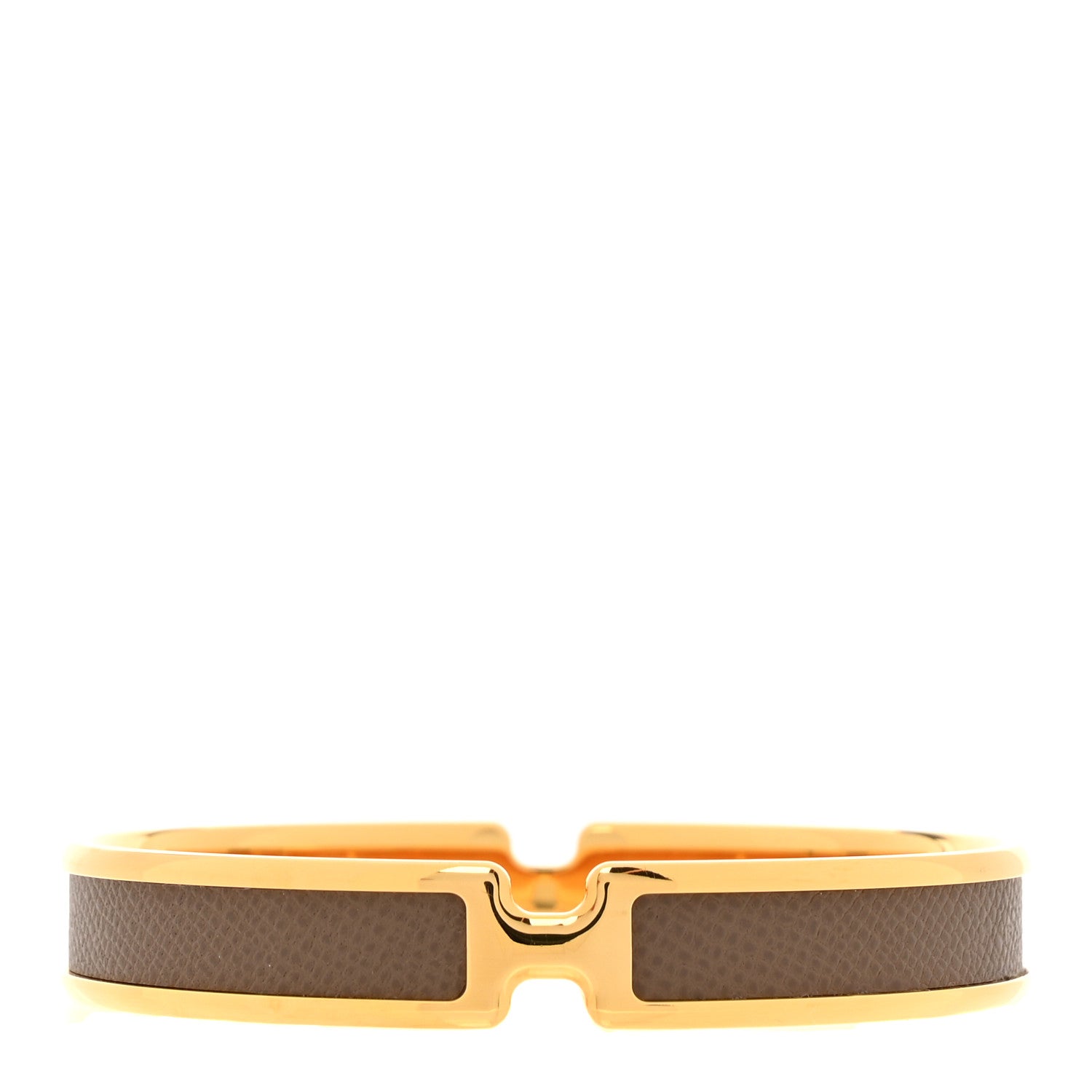Hermes Epsom Olympe Bracelet T2 Brown 1 of 4