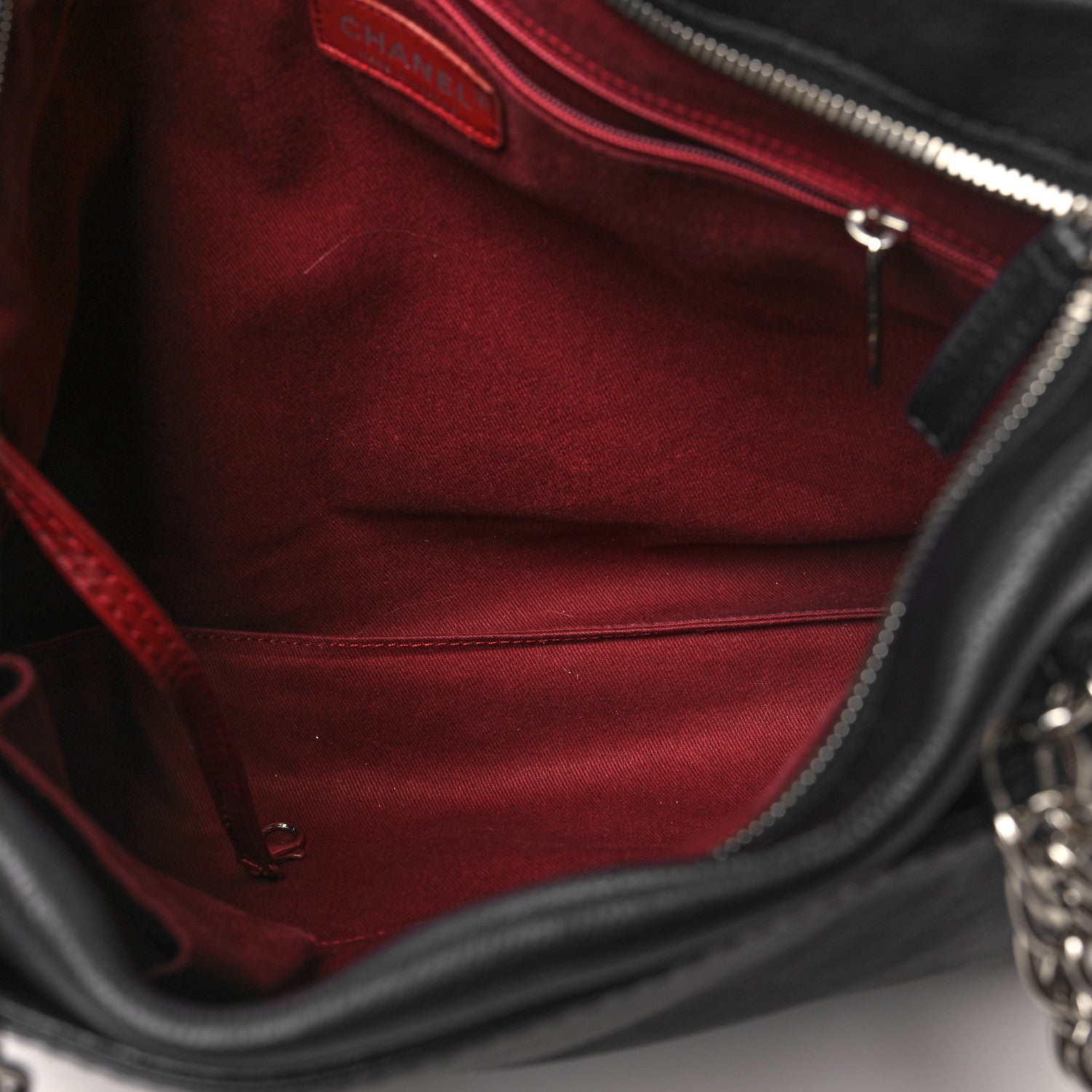 Chanel Caviar Large CC Tuck Tote Black 5 of 11