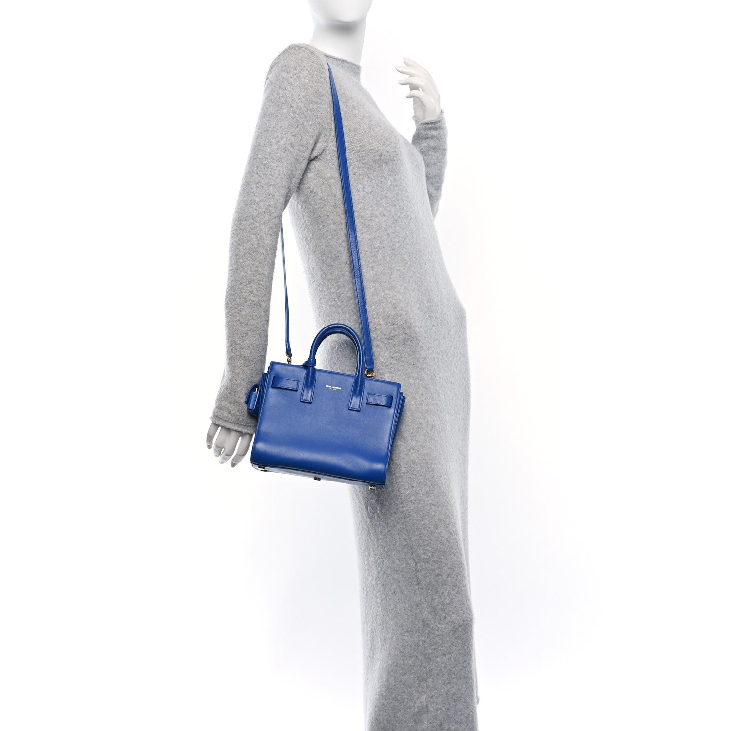 Saint Laurent Calfskin Nano Sac De Jour Royal Blue 2 of 10