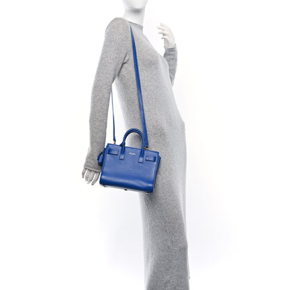 Saint Laurent Calfskin Nano Sac De Jour Royal Blue 2 of 10