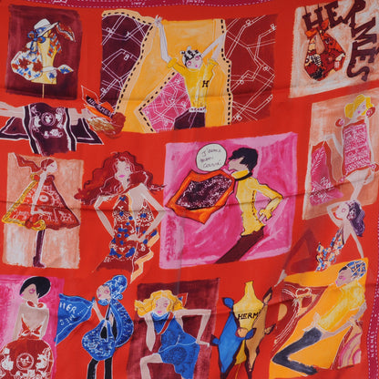 Hermes Silk J'aime Mon Carre Scarf 70 2 of 7