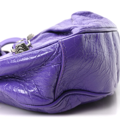 Balenciaga Agneau Arena Le Cagole Shoulder Bag XS Purple 10 of 11