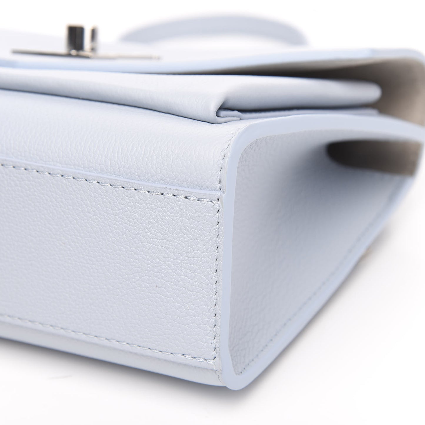 Soft Calfskin Mylockme Chain Bag BB Olympe Blue